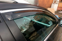 Volkswagen Passat B6 2006–2012 Ofuky oken s chromovou lištou SW (4 ks, HIC) fotografie 1