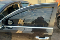 Volkswagen Passat B6 2006–2012 Ofuky oken s chromovou lištou SW (4 ks, HIC) fotografie 2