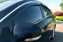 Honda Crosstour 2009–2015 Okenní deflektory s chromovou lištou (4 ks, HIC) fotografie 1