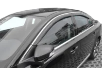 Volvo S80 2006–2016 Okenní deflektory s chromovou lištou (4 ks, HIC) fotografie 1