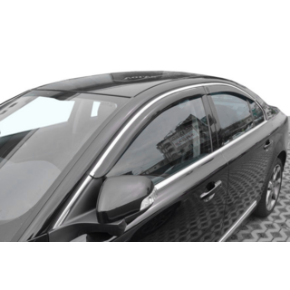 Okenní deflektory s chromovou lištou (4 ks, HIC) Volvo S80 2006–2016 fotografie 1
