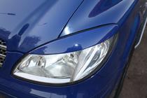 Mercedes Viano 2004–2014 Rovná mračítka na světlomety (černá) fotografie 2