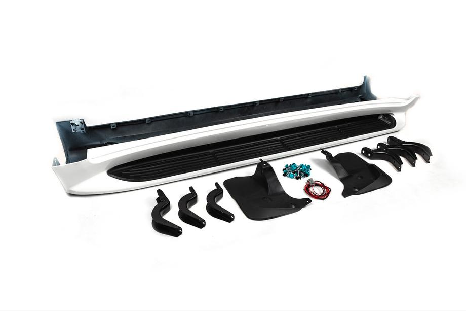 Toyota Land Cruiser 200 2007–2021 Boční nášlapy s LED osvětlením (design 2015-2020) Černá barva Fotografie 7