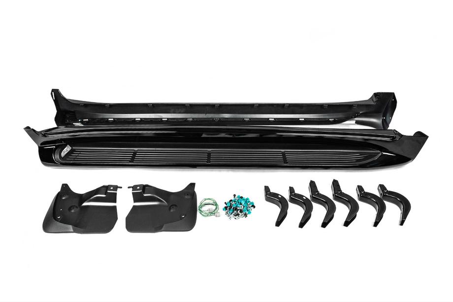 Toyota Land Cruiser 200 2007–2021 Boční nášlapy s LED osvětlením (design 2015-2020) Černá barva Fotografie 10