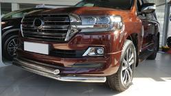 Toyota Land Cruiser 200 2007–2021 Přední nerezový ochranný rám ST014 (2015+) fotografie 2