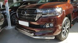 Toyota Land Cruiser 200 2007–2021 Přední nerezový ochranný rám ST014 (2015+) fotografie 5