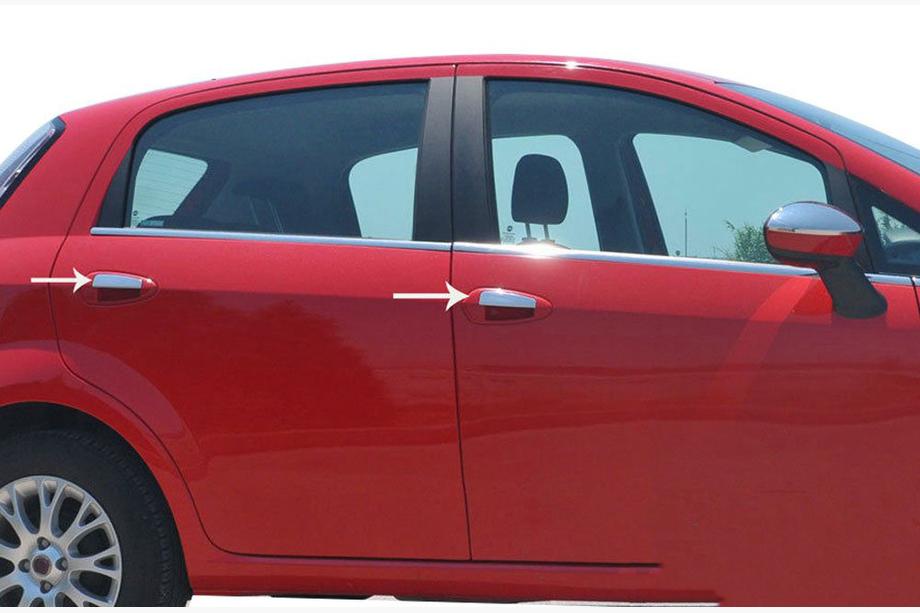 Fiat Punto Grande/EVO 2006–2018 Kryty dveřních klik (4 dveře, nerez) Image
