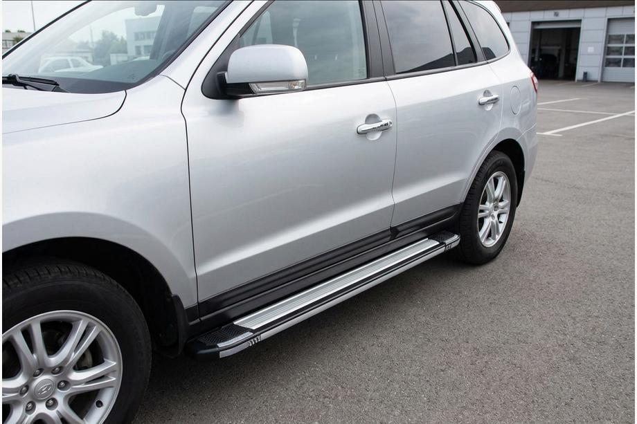 Hyundai Santa Fe 2 2006–2012 Boční nášlapy Rainbow (2 ks, hliníkové) Image