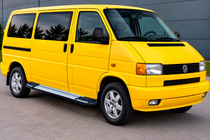 Volkswagen T4 Transporter 1990–2003 Boční nášlapy Rainbow (2 ks, hliník) Krátký rozvor fotografie 1