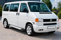 Volkswagen T4 Caravelle/Multivan 1990–2003 Boční nášlapy Rainbow (2 ks, hliník) Dlouhý rozvor fotografie 1