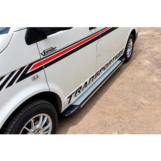 Boční nášlapy Rainbow (2 ks, hliník) Volkswagen T5 Multivan 2003–2010 fotografie 3