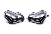 Mercedes C-Class W203 2000–2007 Přední světlomety s LED obrysovými světly (2 ks) Tmavé fotografie 7