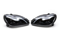 Mercedes S-Class W220 1998–2005 Přední světlomety s LED obrysovými světly (2 ks) fotografie 5