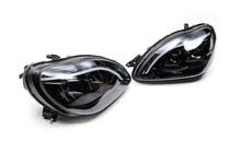 Mercedes S-Class W220 1998–2005 Přední světlomety s LED obrysovými světly (2 ks) fotografie 3