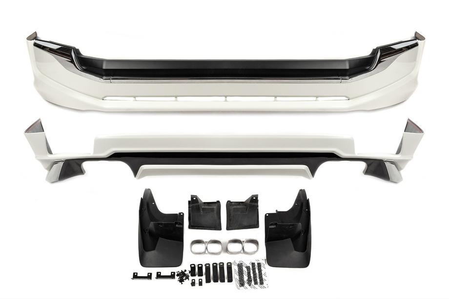 Toyota Land Cruiser Prado 150 2009–2023 Nástavce na přední a zadní nárazník Executive (2017-) Černá barva Image