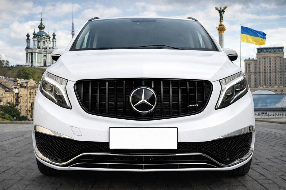 Mercedes Vito/V-class W447 2014– Přední maska chladiče GT Panamericana Black (2014-2019 pro V-class) Fotografie 1