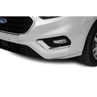 Chromové rámečky mlhových světel 2018+ (2 ks, nerez) Ford Custom 2013–2022 fotografie 1