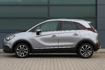 Opel Crossland X 2017–2024 Spodní okenní lišty (8 ks, nerez) Carmos - turecká ocel fotografie 1