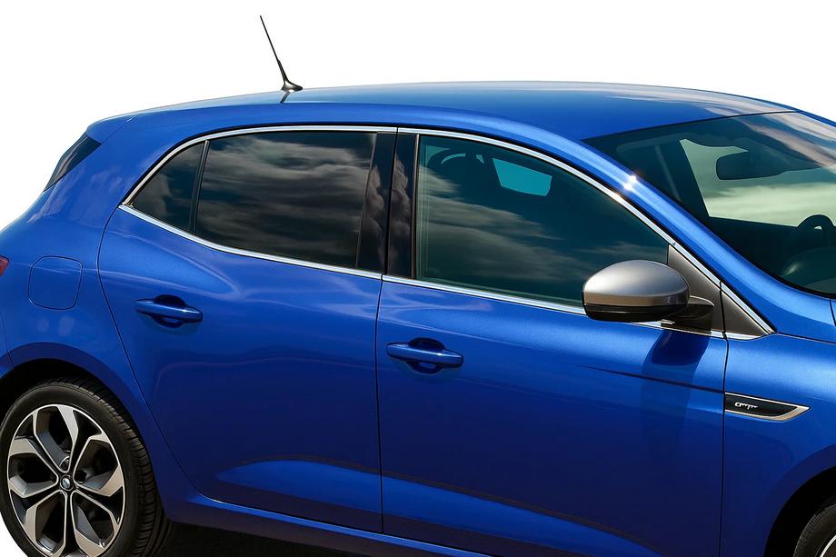 Renault Megane IV 2016–2025 Kompletní okenní lišty (HB, 12 ks, nerez) OmsaLine – italská nerezová ocel Image