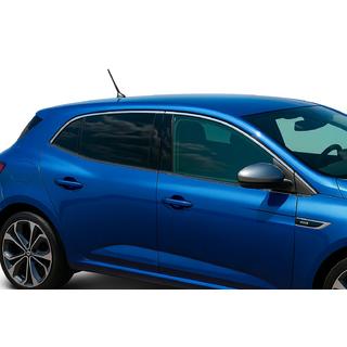 Horní okenní lišty (HB, 6 ks, nerez) Renault Megane IV 2016–2025 fotografie 1