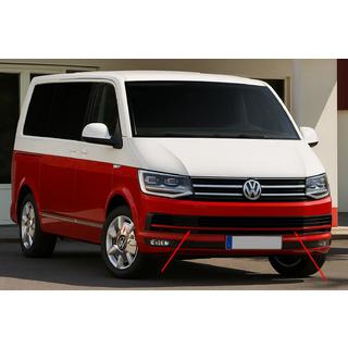 Ochranné lišty na mřížku nárazníku 2015-2019 (3 ks, červené) Volkswagen T6 2015–2024 fotografie 1