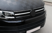 Volkswagen T6 2015–2024 Kryty spodní mřížky 2015-2019 (2 ks, karbon) fotografie 3