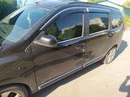 Dacia Lodgy 2012–2022 Okenní ofuky s chromovanou lištou (4 ks, Niken) fotografie 3