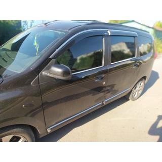 Okenní ofuky s chromovanou lištou (4 ks, Niken) Dacia Lodgy 2012–2022 fotografie 3
