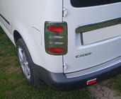 Volkswagen Caddy 2004–2010 Kryty zadních světel V2 (2 ks, nerez) Carmos - turecká ocel fotografie 1