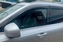 Volvo XC90 2015– Deflektory oken s chromovou lištou (4 ks, HIC) fotografie 4
