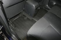 Nissan Tiida 2011–2014 (2015↗) 3D gumové autokoberce do interiéru (4 ks, Novline) fotografie 3