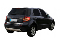 Fiat Sedici 2006–2014 Nerezová lišta na hranu víka kufru fotografie 2