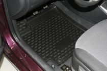Hyundai Accent 2011–2017 Gumové rohože do interiéru (4 ks, Novline) HB fotografie 2