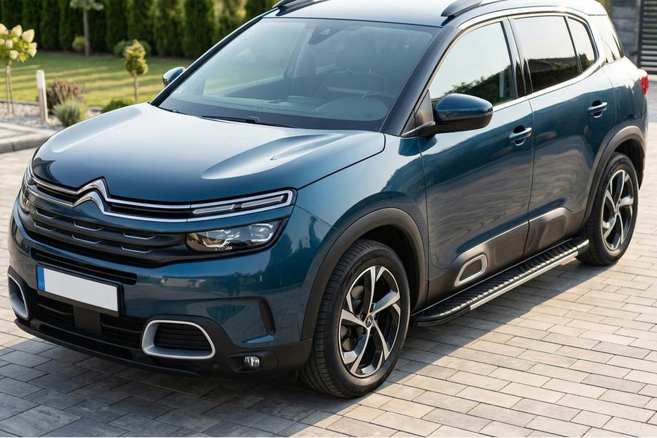 Citroen C5 Aircross 2017–2025 Boční prahy Bosphore Grey (2 ks, hliník) Image