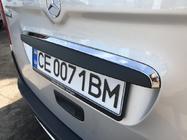 Mercedes Citan 2013–2021 Chromová lišta nad SPZ (nerez) fotografie 4