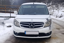Mercedes Citan 2013–2021 Kryty masky chladiče (5 ks, nerez) Carmos - turecká ocel fotografie 2