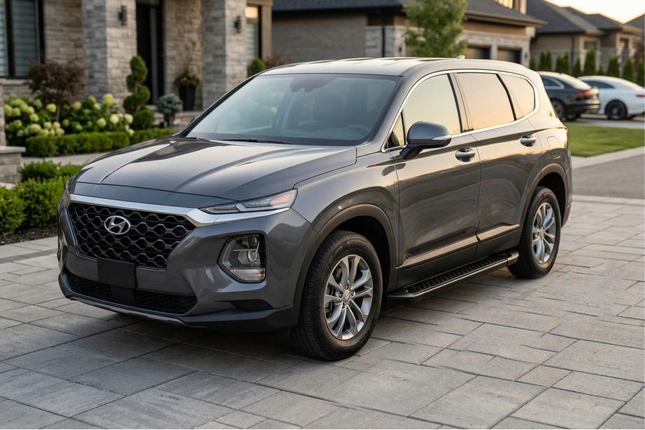 Hyundai Santa Fe 4 2018–2023 Boční nášlapy Allmond Black (2 ks, hliník) Image