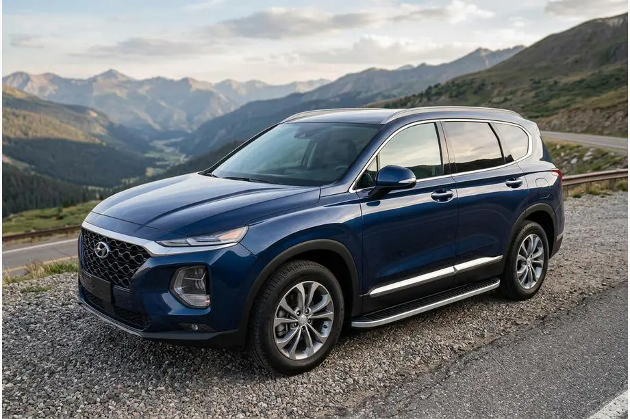 Hyundai Santa Fe 4 2018–2023 Boční prahy Tayga Grey (2 ks, hliník) Image