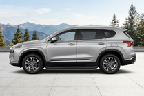 Hyundai Santa Fe 4 2018–2023 Boční nášlapy Tayga Black (2 ks, hliník) fotografie 1