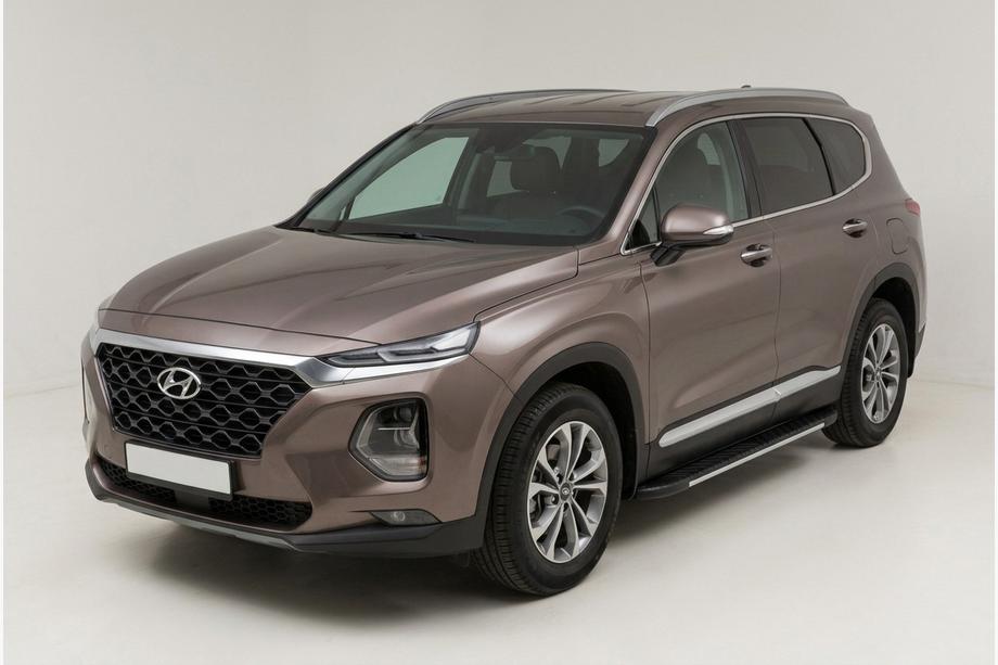 Hyundai Santa Fe 4 2018–2023 Boční prahy Bosphore Grey (2 ks, hliník) Image
