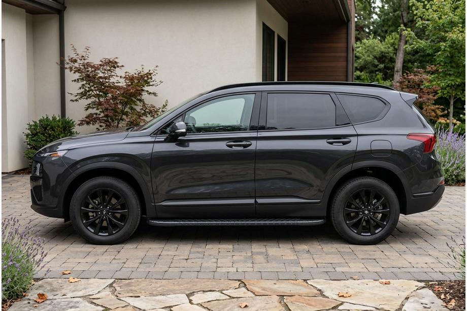 Hyundai Santa Fe 4 2018–2023 Boční nášlapy Bosphore Black (2 ks, hliník) Image