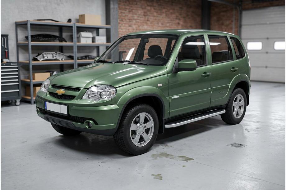 Chevrolet Niva 1998–2020 Boční prahy Tayga Grey (2 ks, hliník) Image