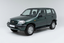 Chevrolet Niva 1998–2020 Boční prahy Bosphore Grey (2 ks, hliník) fotografie 1