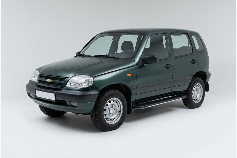 Chevrolet Niva 1998–2020 Boční prahy Bosphore Grey (2 ks, hliník) Image
