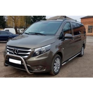 Nerezový přední ochranný rám (kengur) WT006 Mercedes Vito/V-class W447 2014– fotografie 2