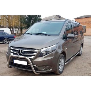 Nerezový přední ochranný rám (kengur) WT006 Mercedes Vito/V-class W447 2014– fotografie 3