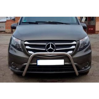 Nerezový přední ochranný rám (kengur) WT006 Mercedes Vito/V-class W447 2014– fotografie 4
