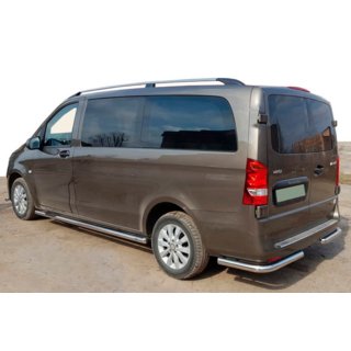 Zadní rohová ochrana AK003 (nerez) Mercedes Vito/V-class W447 2014– fotografie 1