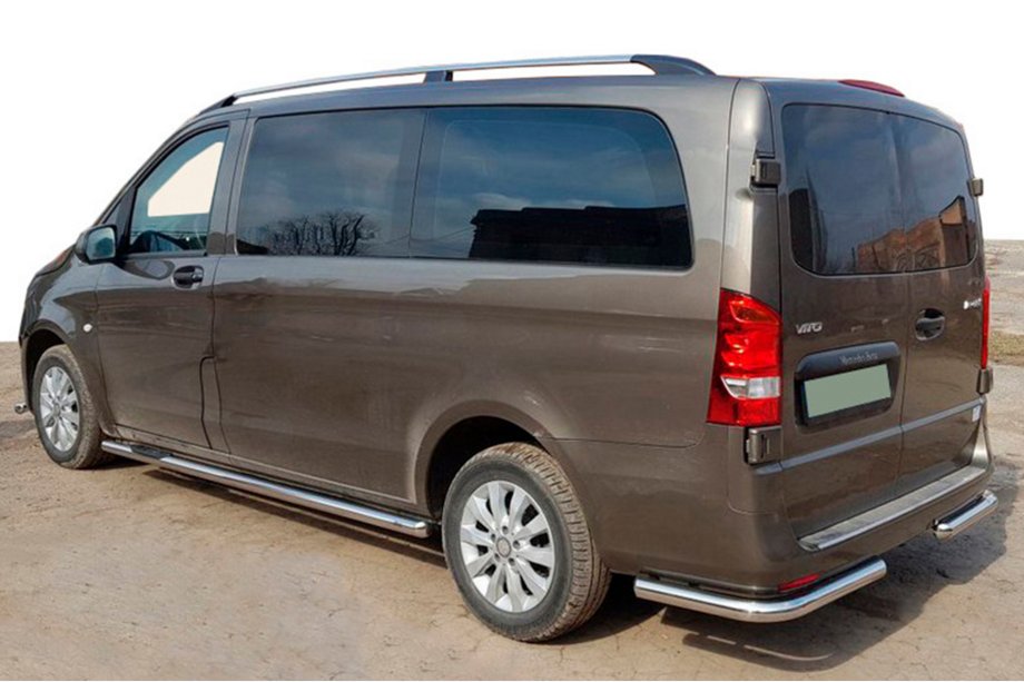 Mercedes Vito/V-class W447 2014– Zadní rohová ochrana AK003 (nerez) Image