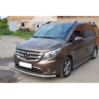 Přední ochranný rám ST008 (nerez) Mercedes Vito/V-class W447 2014– fotografie 2